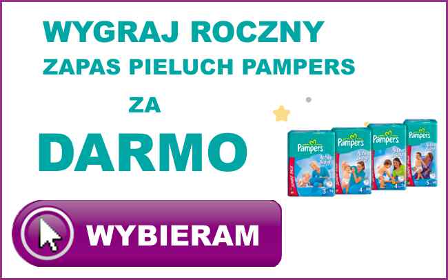 pampers konkurs roczny zapas pieluch