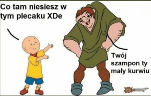 co niesiesz w tym plecaku twój szampon