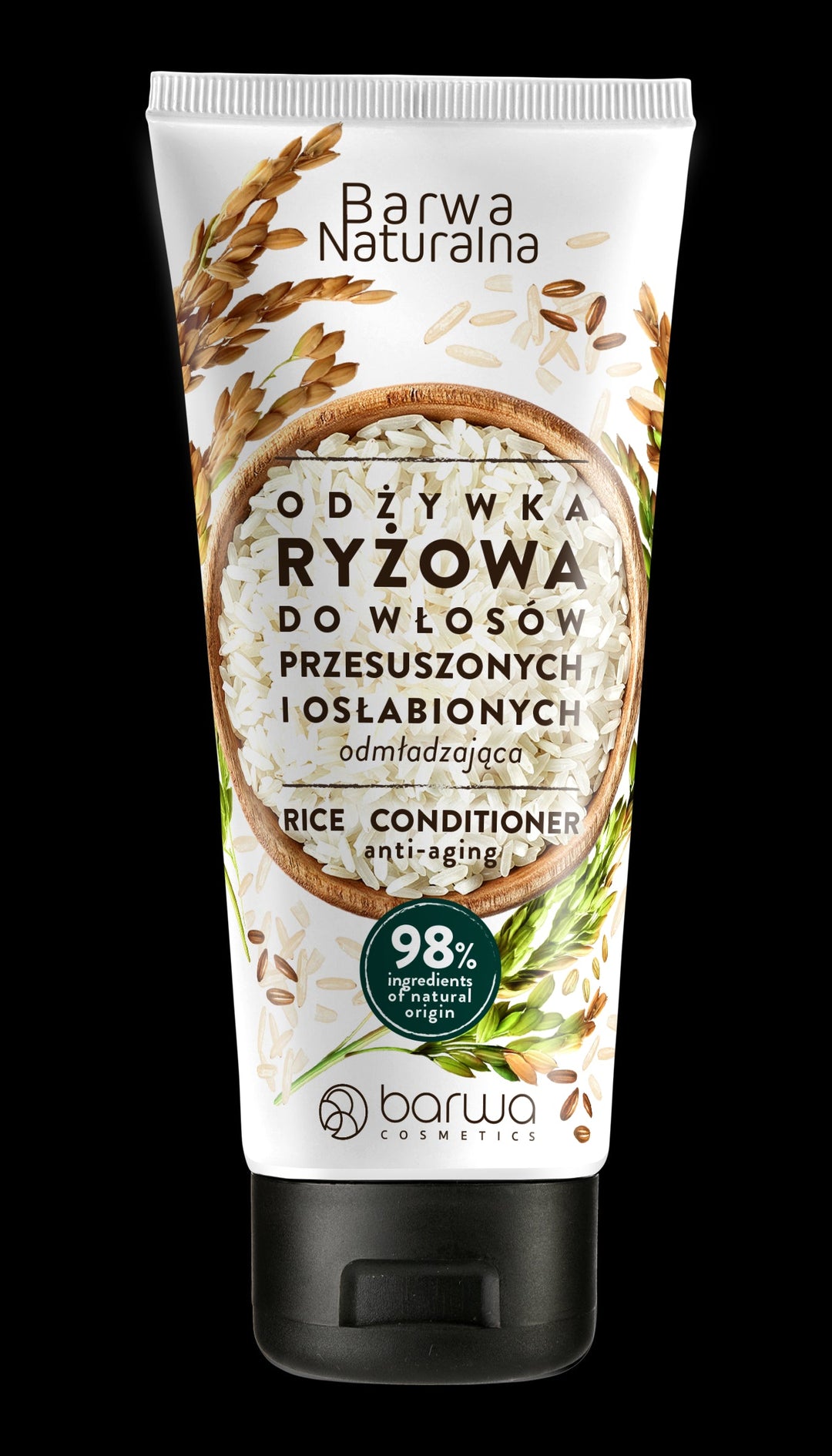 odżywka do włosów ryżowa naturalna w tubce białe opkowanie