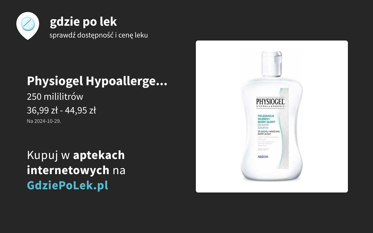 apteka szampon physiogel