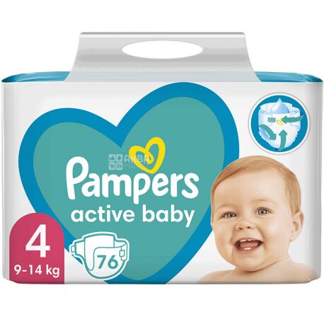 pampers active baby dry 4 76