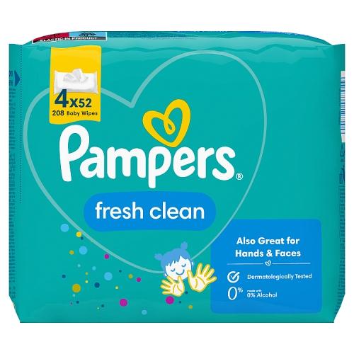 chusteczki pampers fresh clean zamykanie