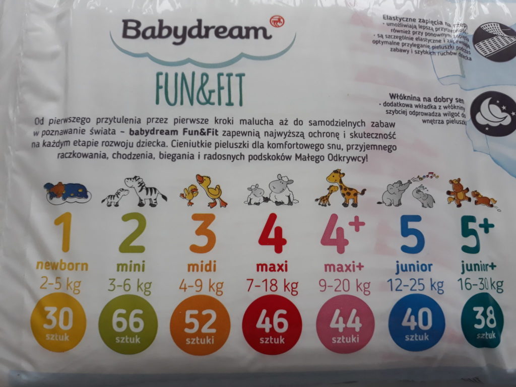 babydream pieluchy fun&fit