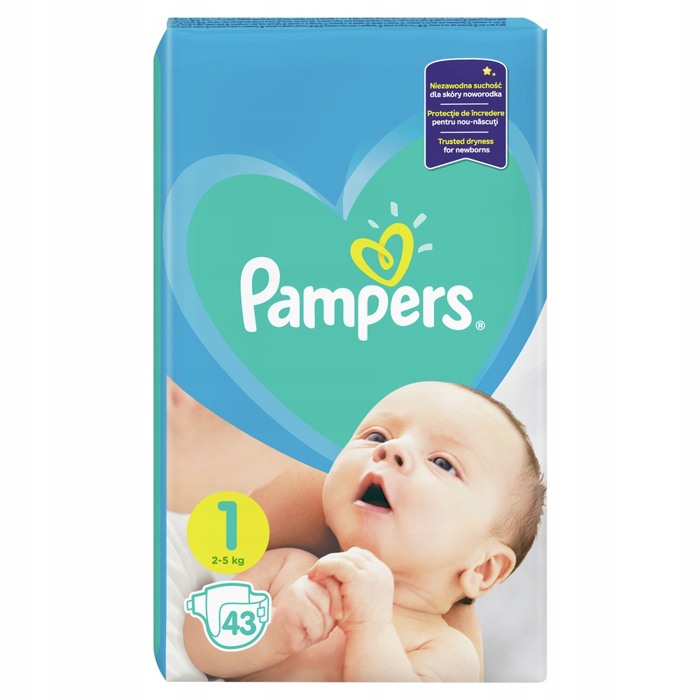 pampers active baby 1 43szt 2-5kg