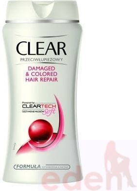 clear damaged & coloured hair szampon przeciwłupieżowy 400 ml