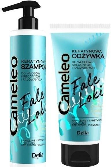 delia cosmetics cameleo szampon keratynowy do włosów kręconych