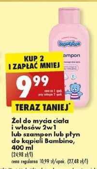 żel pod prysznic lub szampon bambino biedronka