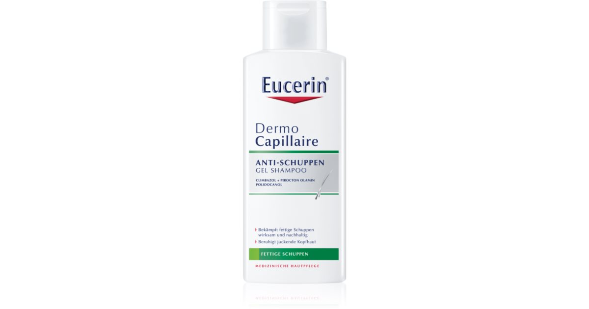 eucerin dermocapillaire szampon przeciw tłustemu łupieżowi anti-dandruff shampoo