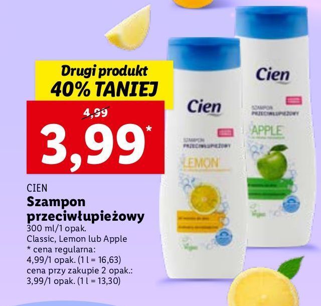 lidl szampon cien