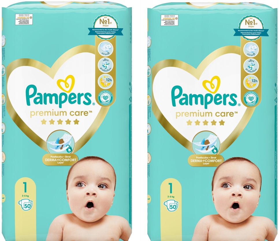 pampers premium care pieluchy rozmiar 1 newborn 2-5kg 88 sztuk