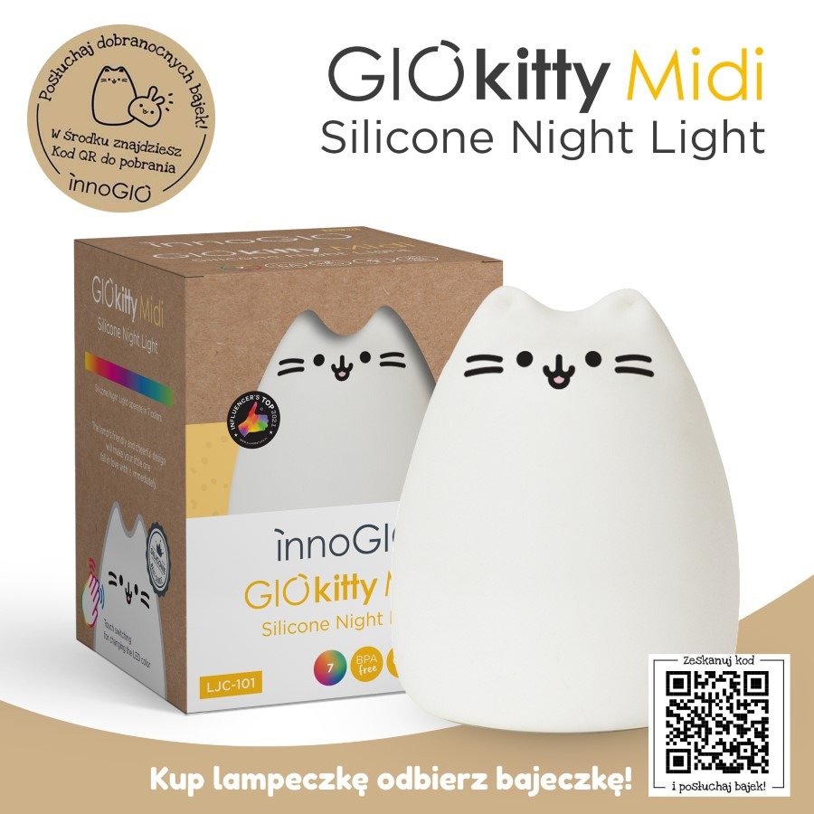 Innogio ING-100 Lampka nocna z projektorem