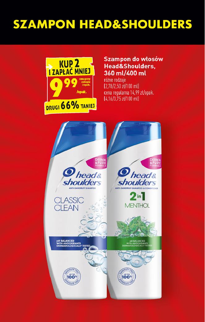 biedronka szampon head&shoulders