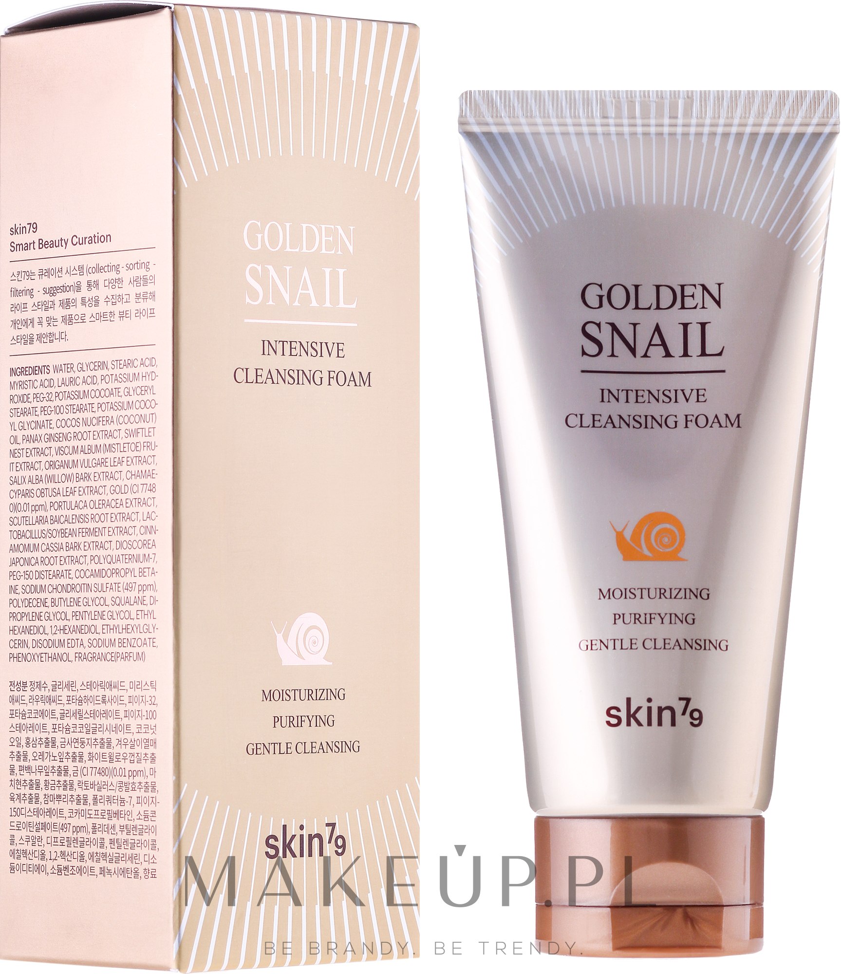 kin79 oczyszczająca pianka do twarzy golden snail intensive cleansing foam