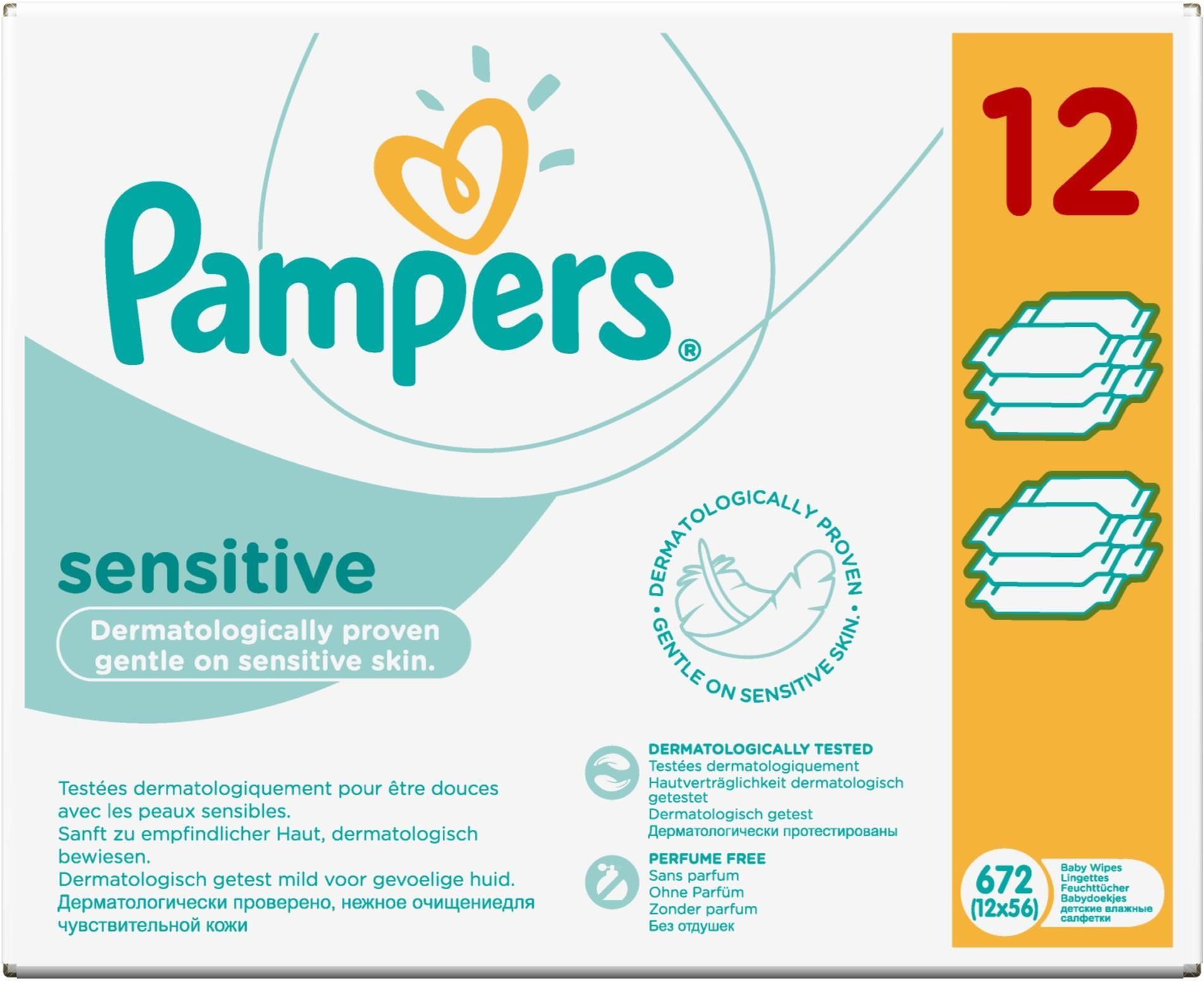 pampers sensitive 12 szt ceneo