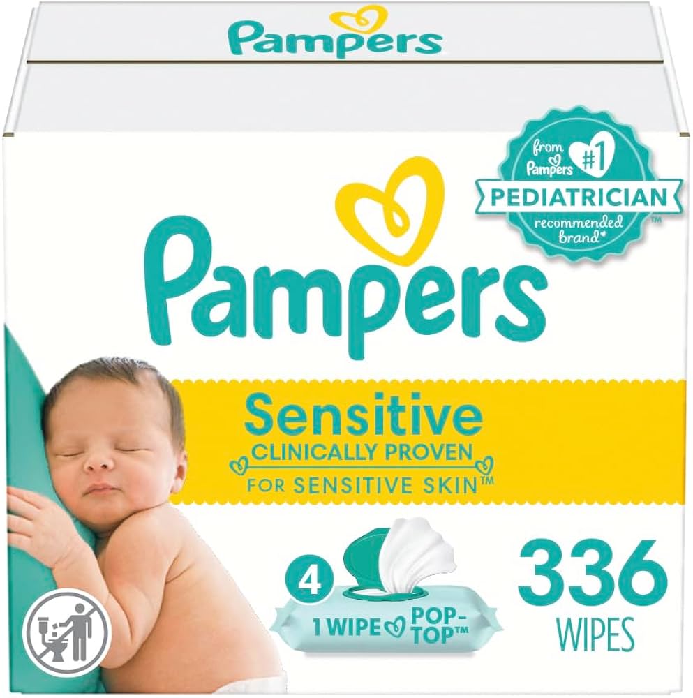 pampers chusteczki dla dzieci sensitive 336 sztuk