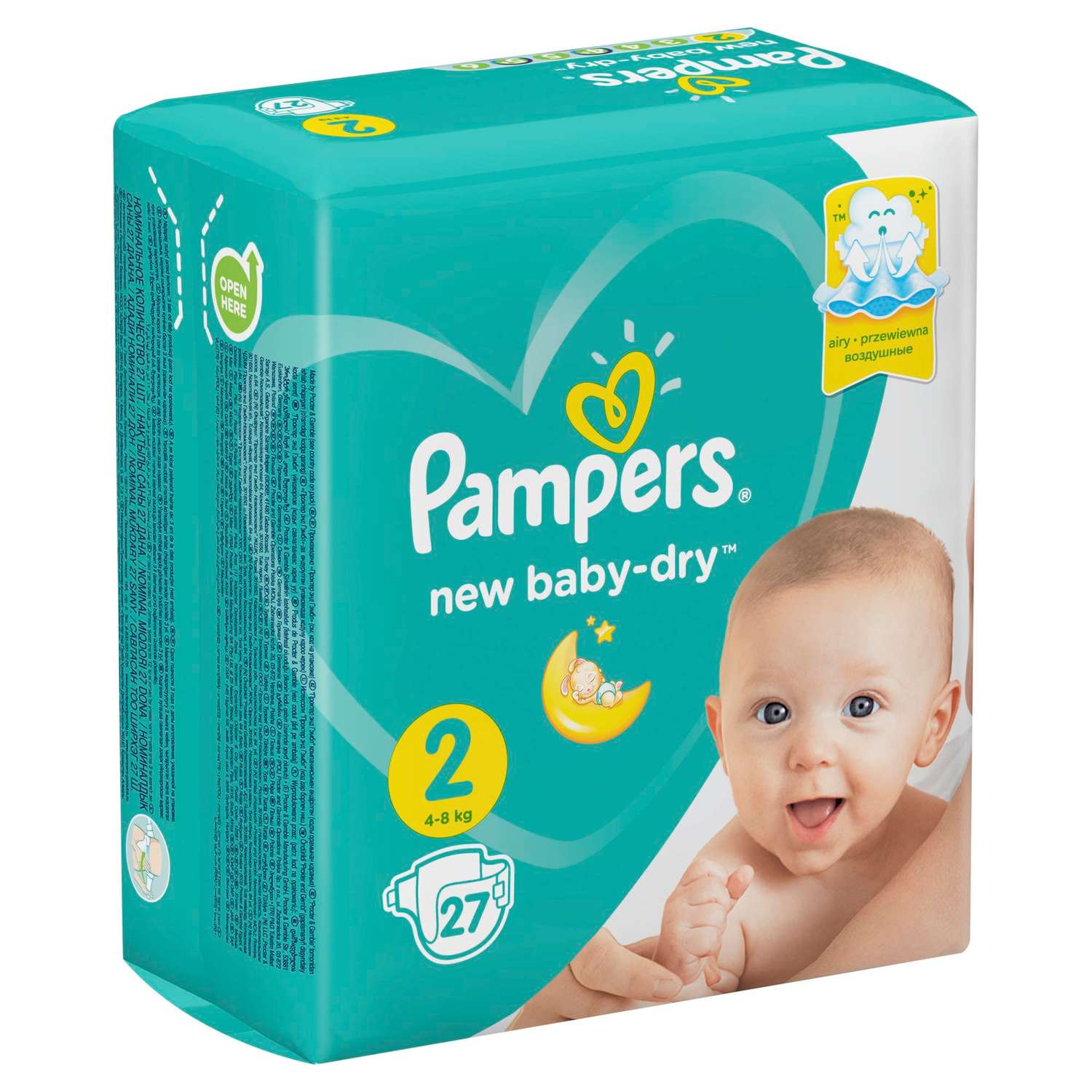 pampers new baby dry 2 228 szt