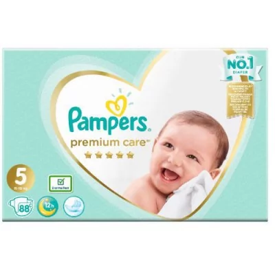 pieluchy pampers premium care 1 newborn 88 szt