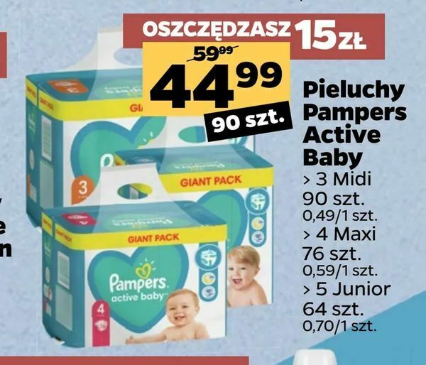 netto pieluchy pampers