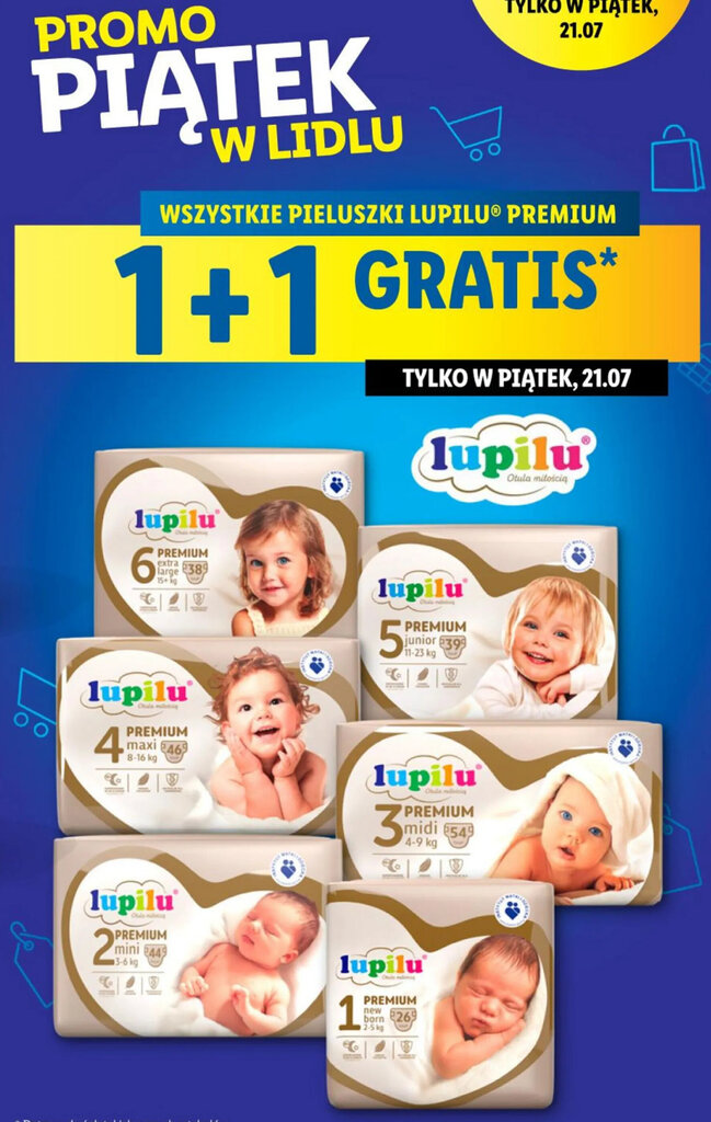 lidl lupilu pieluchy 1 cena