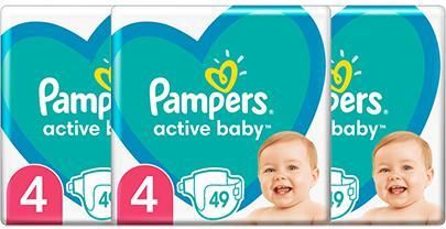 pampers active baby 4 9-14 kg ceneo