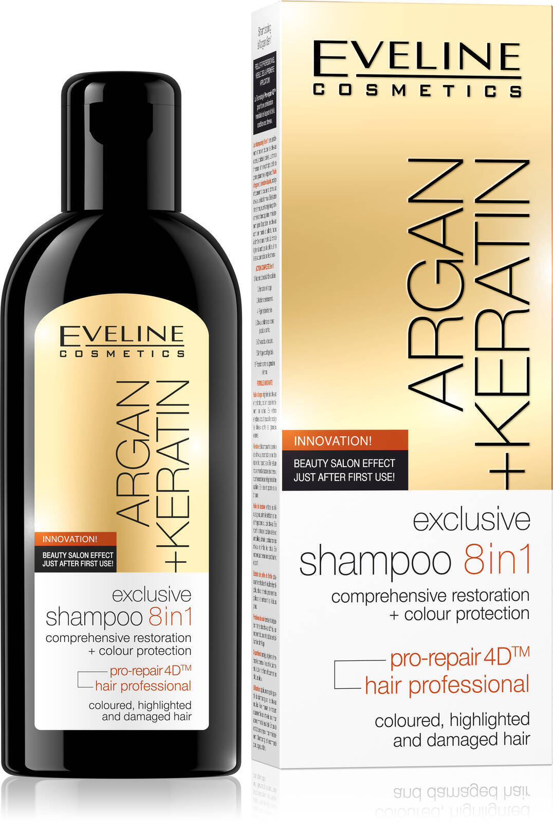 eveline cosmetics argan keratin olejek do włosów 8 w 1