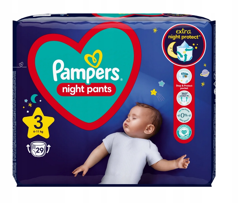 pampers przecieka w nocy