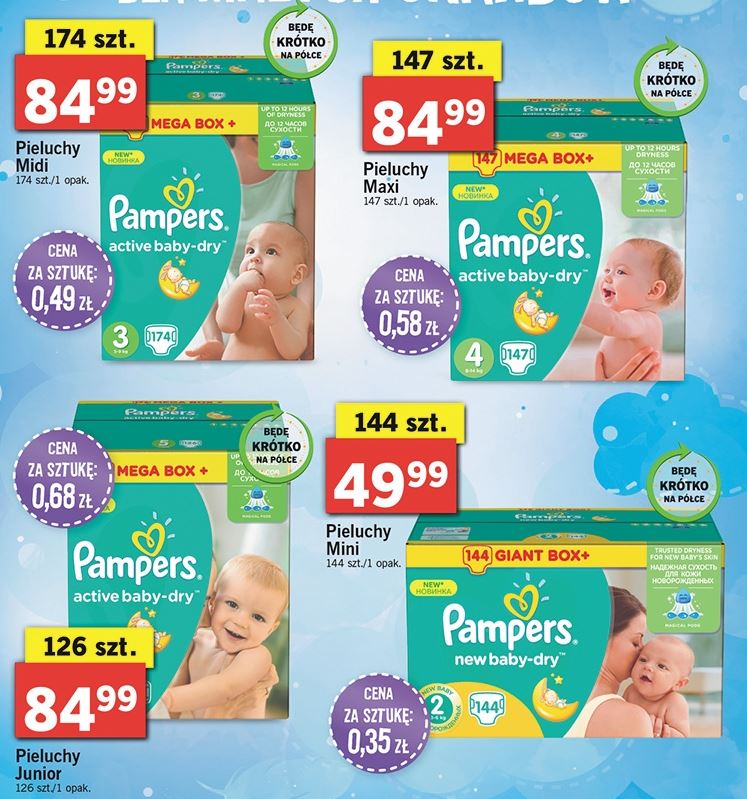 mega pampers box biedronka