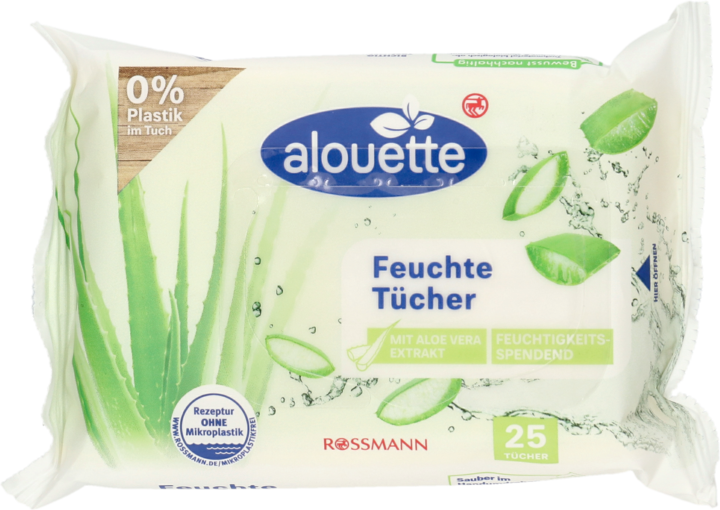 alouette chusteczki nawilżane aloe vera 30 szt