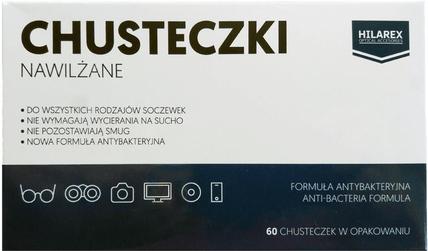 chusteczki nawilżane hilarex optical