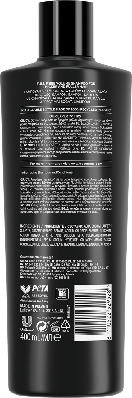 tresemme collagen fullness szampon do włosów