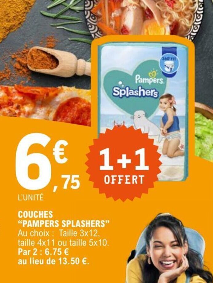 pampers splashers auchan