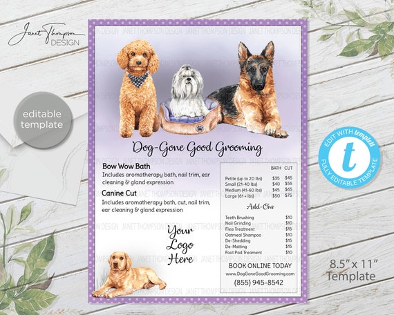 dog pampering services