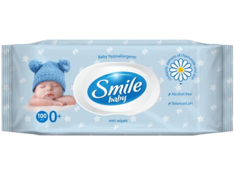 chusteczki nawilżane dla niemowląt smile