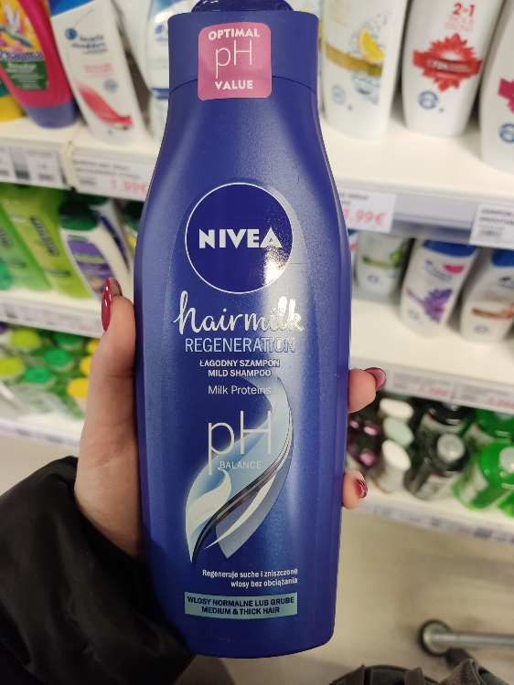 nivea milk hair szampon