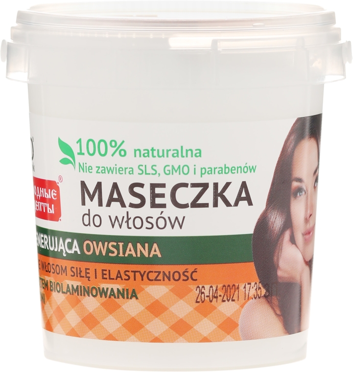 fitokosmetik regenerująca owsiana maska do włosów zniszczonych