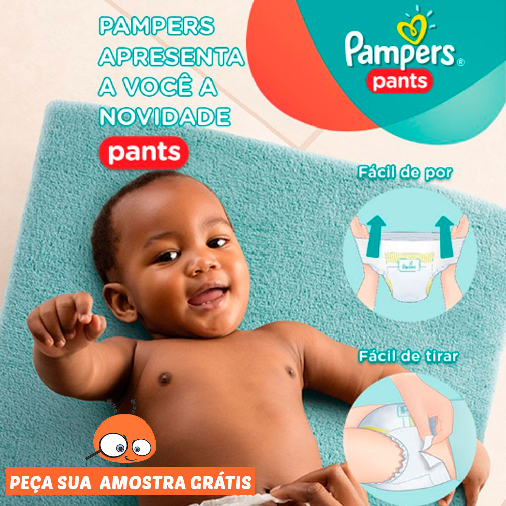 fralda pampers amostra gratis