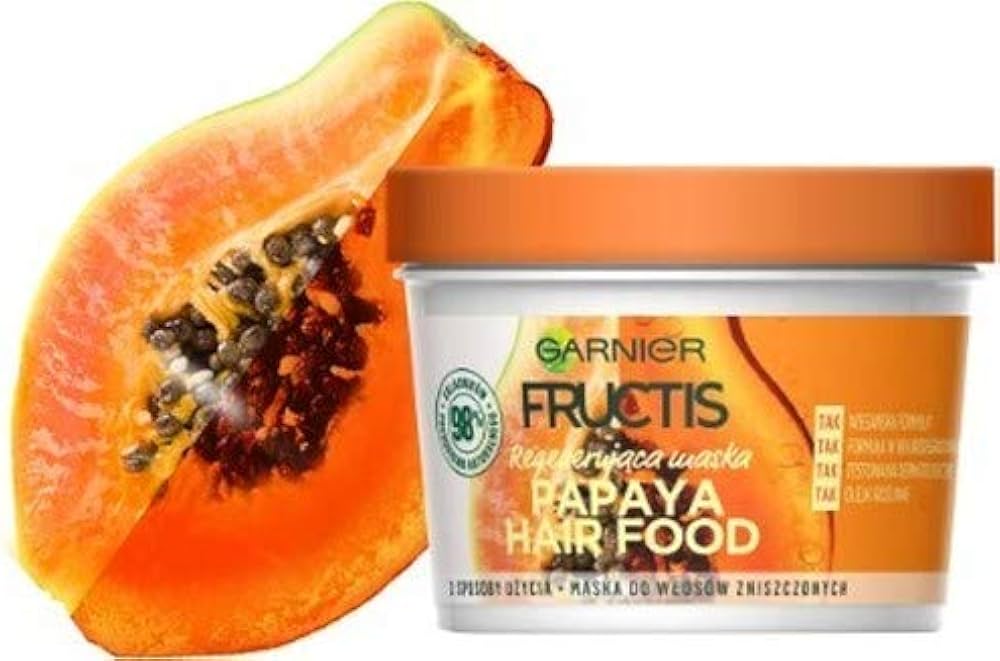 garnier fructis papaya hair food maska regenerująca do włosów zniszczonych