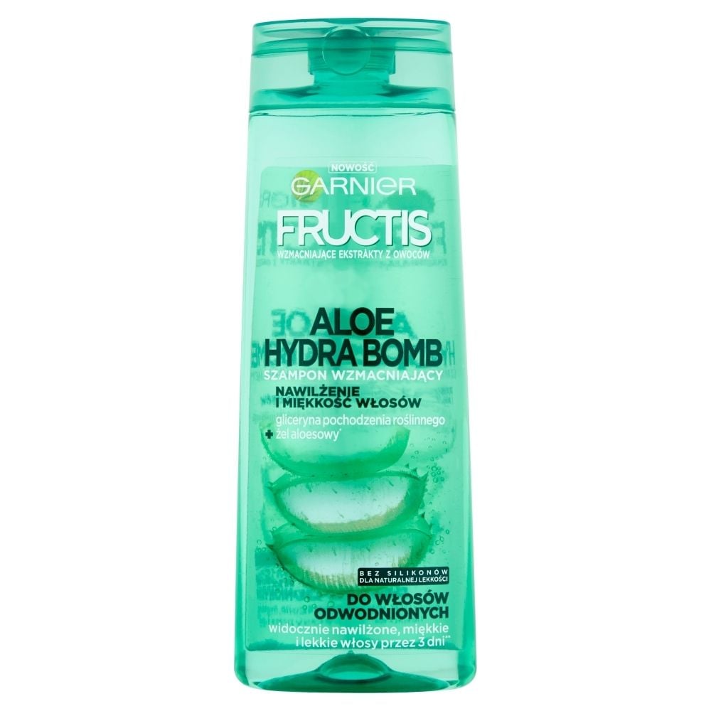 garnier fructis szampon wzmacniający aloe hydra bomb 400ml