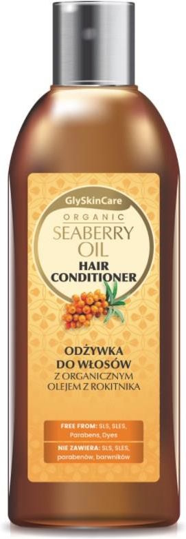 glyskincare seaberry oil odżywka do włosów z organicznym olejem rokitnikowym