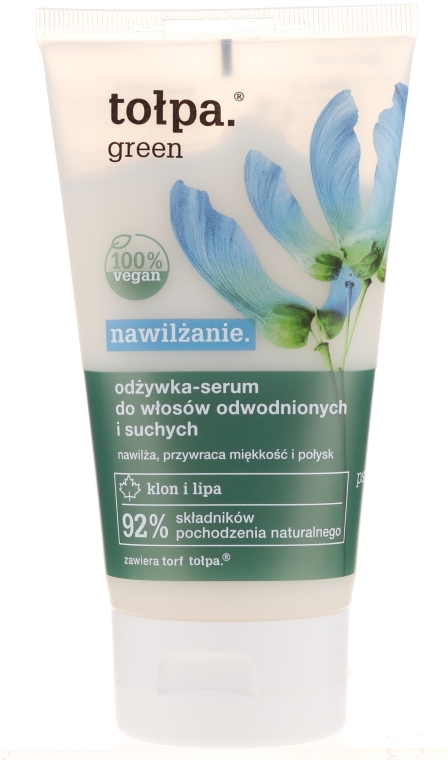 green nawilżająca odżywka-serum do włosów odwodnionych