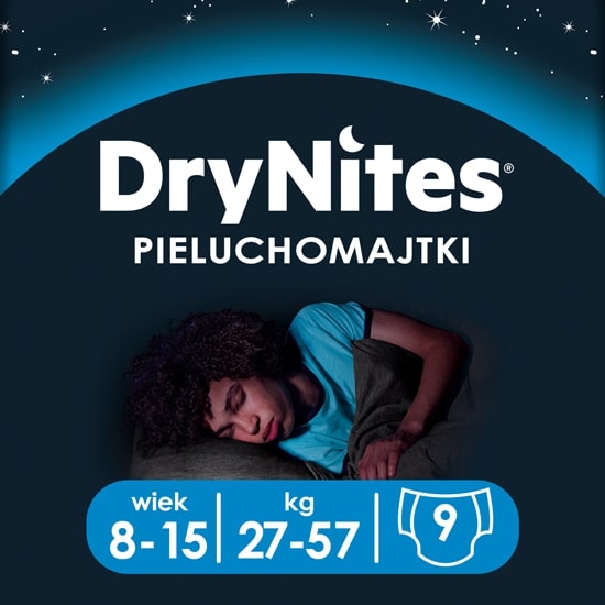 huggies drynites dla chłopców 8-15 lat