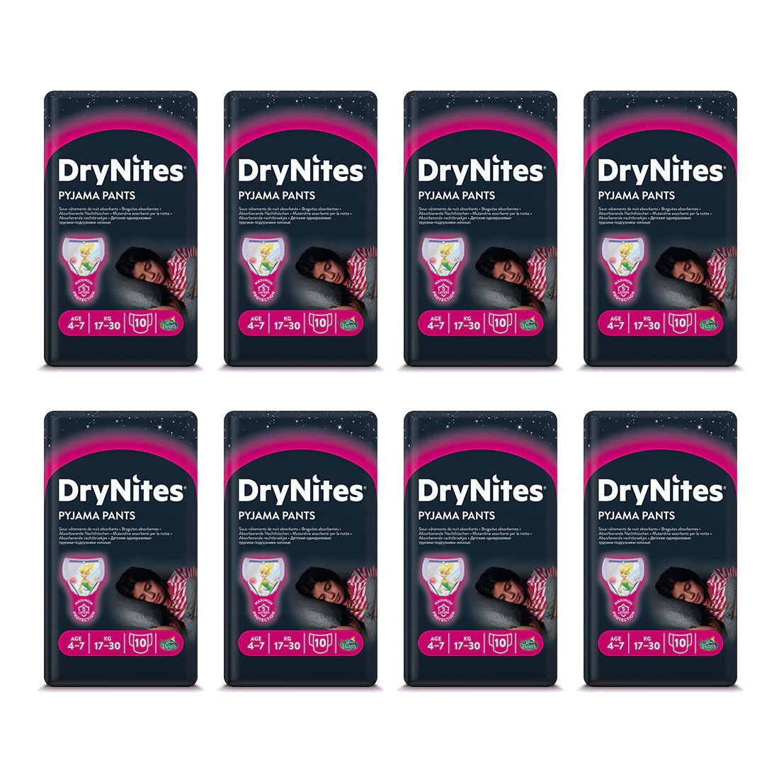 huggies drynites girl 17-30kg majteczki na noc 10szt pieluszki