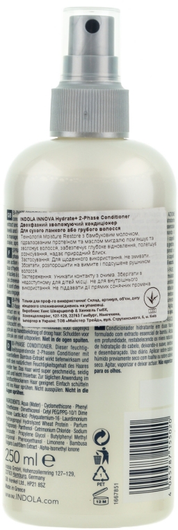 indola innova hydrate bi 250ml odżywka do włosów skład