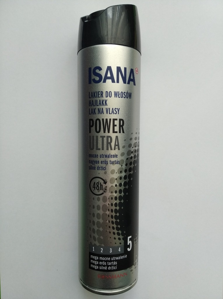 isana lakier do włosów power ultra