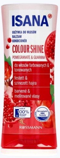 isana odżywka do włosów farbowanych i z pasemkami color shine