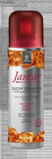 jantar suchy szampon z wyciągiem z bursztynu 180ml