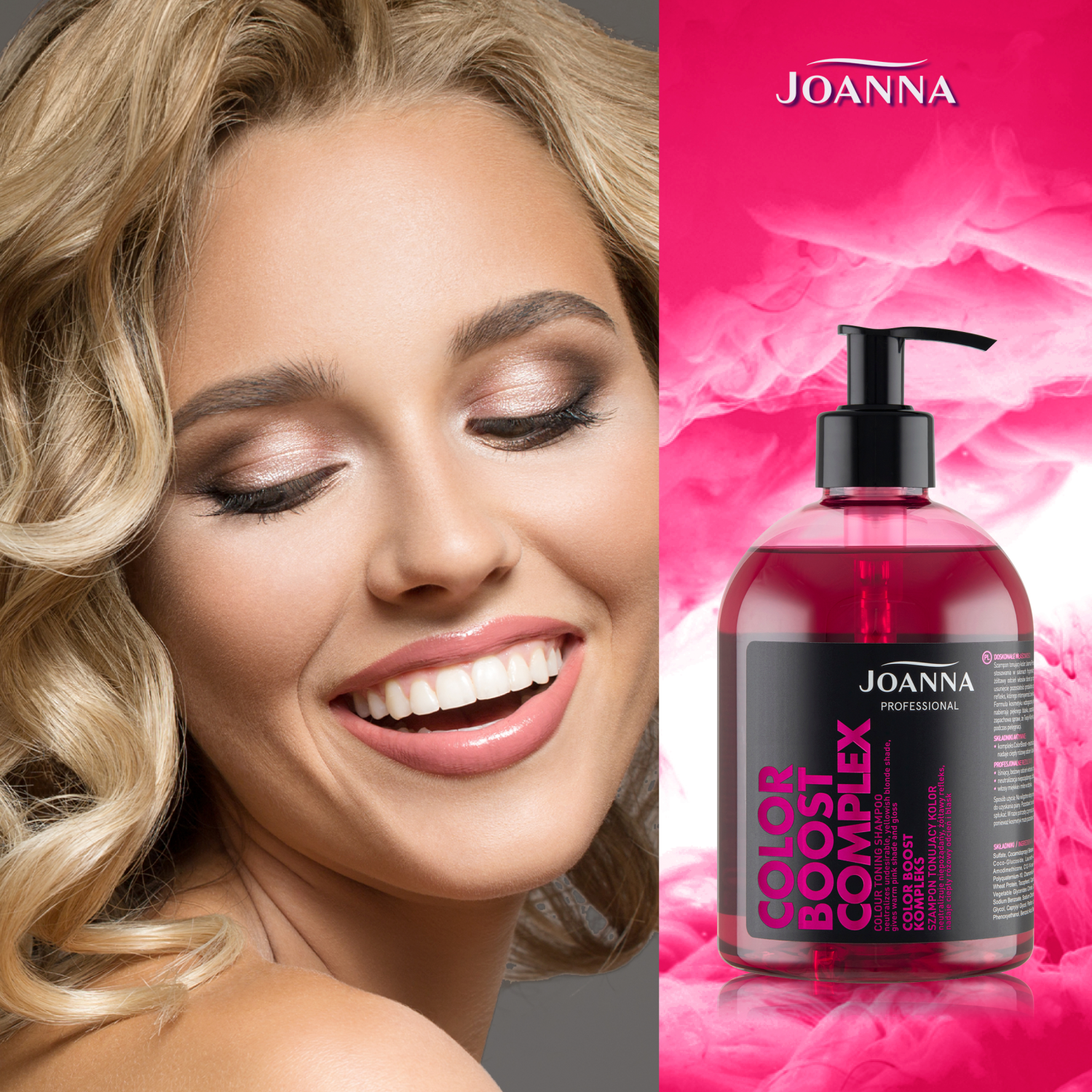 joanna professional color boost complex szampon tonujący kolor 500 ml