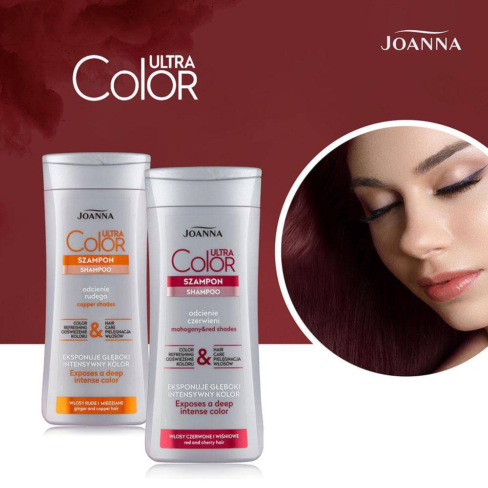 joanna ultra color system szampon czerwony