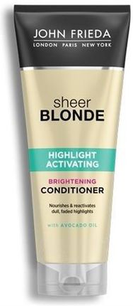 john frieda sheer blonde odżywka rozświetlająca do włosów blond