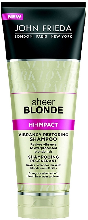 john frieda sheer blonde szampon przeciw żółknięciu włosów